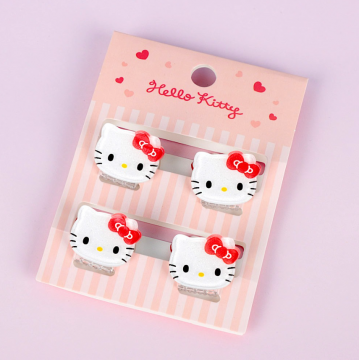 韓國Sanrio小髮夾4隻-Hello Kitty
